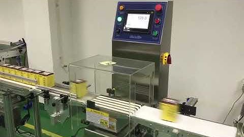 Automatic checkweigher detect small package medicine