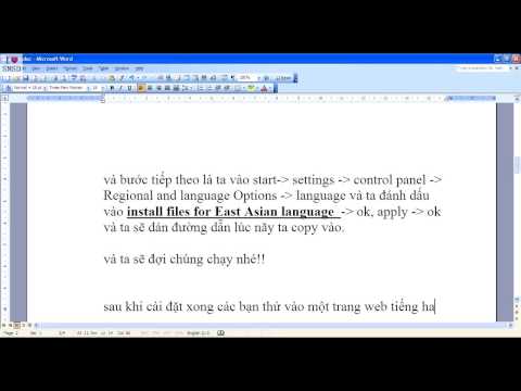 Video Hướng dẫn cài font và gõ tiếng Hàn không cần đĩa - youtube