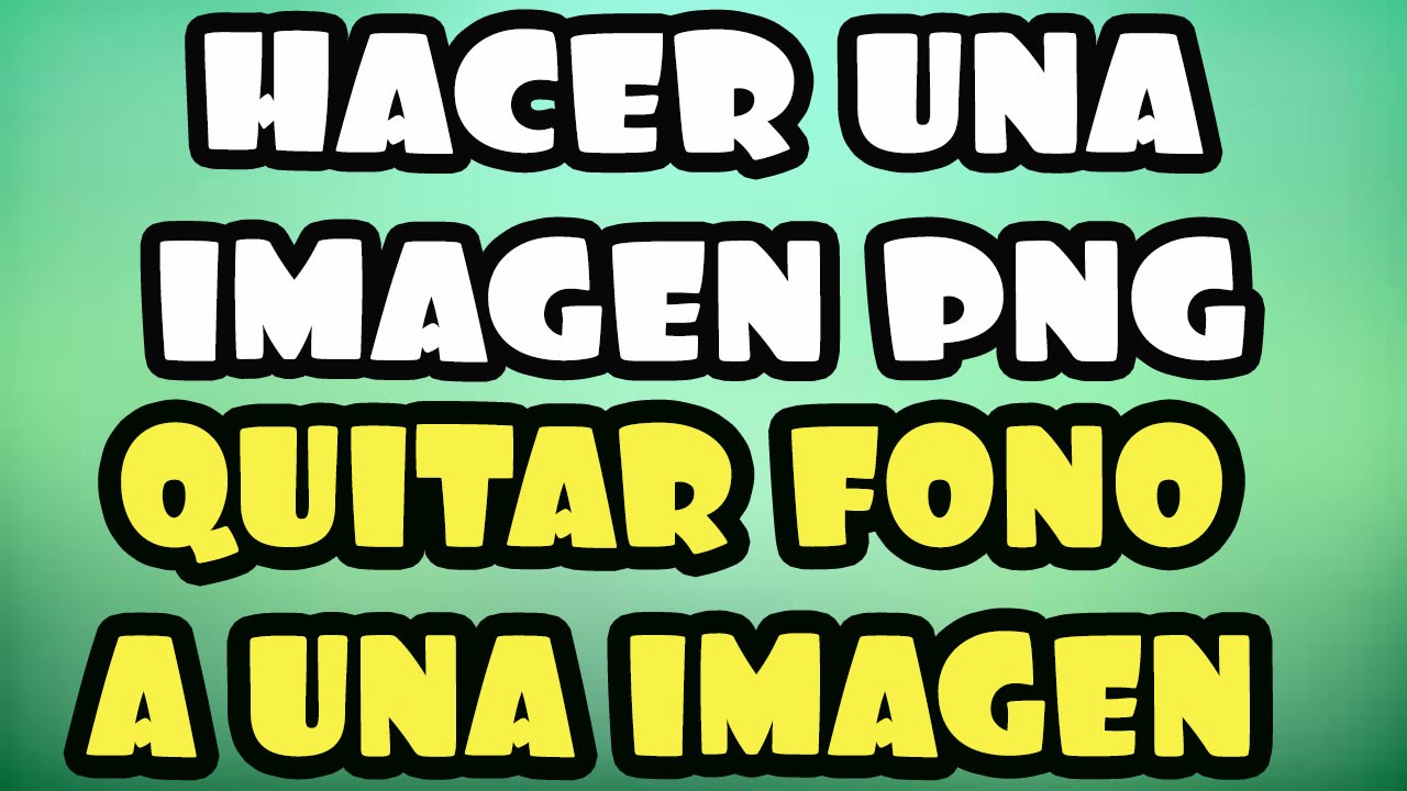 Como Crear Una Imagen PNG En Photoshop CS6 - YouTube