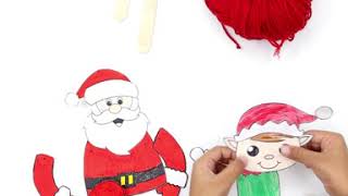 SANTA ELF DIY PUPPETS - Download Free printables