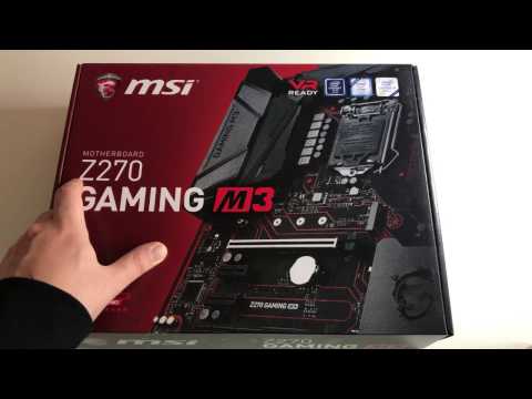 MSI Gaming M3 Z270 Mainboard 2017 Unboxing [DE]
