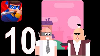 Mr Ninja - Gameplay Walkthrough Part 10 - Ninja Stars City and Japan 2 3 stars(iOS) screenshot 1
