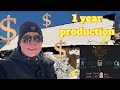 One year production. Home Battery, solar trackers, panels, Hybrid Inverter, home assist.