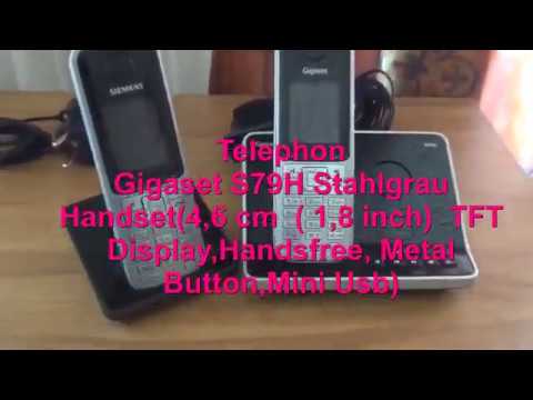 Functional testing Cordless telephone Gigaset S79H Duo - YouTube