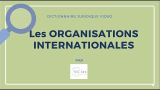 Organisation Internationale 🔤