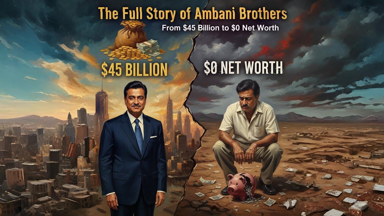 Anil Ambani’s Rise & Fall Explained in 60 Seconds | From Billionaire to Bankruptcy