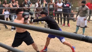 ASIAN boxer VS MEXICAN boxer (STREET BOXING)