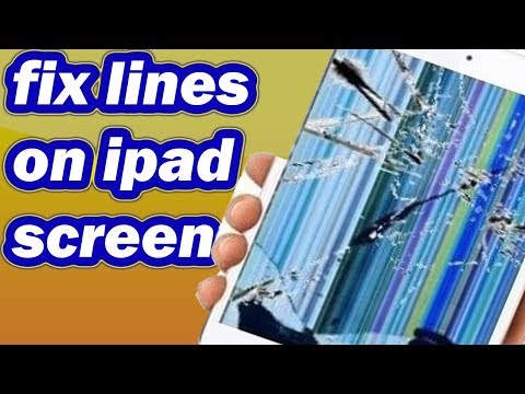 my ipad screen has lines across it – fix