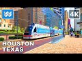Walking tour of Downtown Houston in Texas, USA 2020 Travel Guide 🎧  Binaural City Sound【4K】