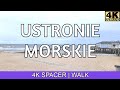 Ustronie Morskie - Poland, walking in Ustronie Morskie  | 4K