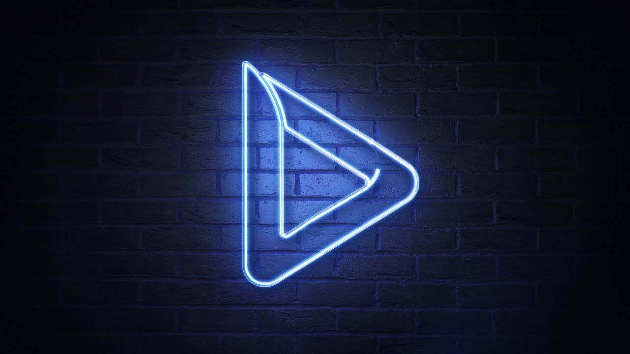 Neon Signboard Logo Reveal Youtube - roblox logo neon light blue