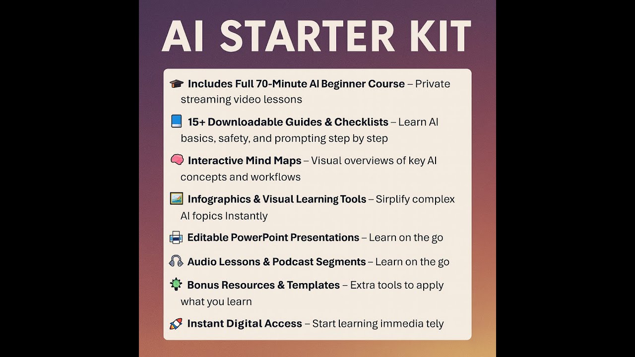 AI Made Simple Starter Kit (Included with All AI Beginner Academy ...
