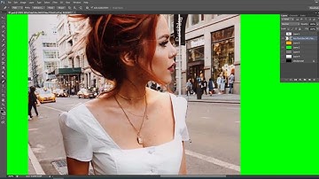 Tutorial on how to edit artwork | How To Remove Green Background In Photoshop cc #17 | GIN Tech