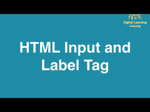 5 HTML Input and Label Tag | Online Training Download app from below link
