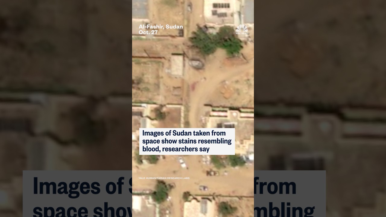 Images of Sudan taken from space show stains resembling blood, researchers say Images of Sudan taken from space show stains resembling blood, researchers say