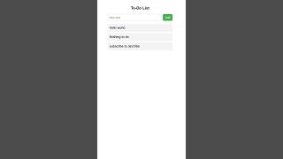 Todo List In JavaScript | Quick Beginner's Project