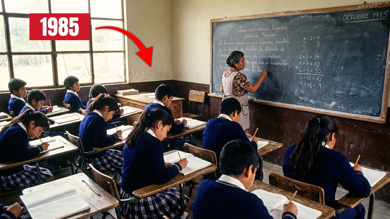 ¿Cómo era estudiar en la escuela en 1985? | La rutina de los alumnos - Con IA