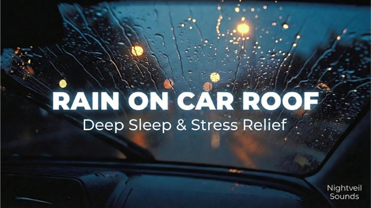 Rain on Car Roof – 10 Hours of Deep Sleep Sounds | Stress Relief & Relaxation