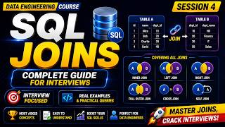 Master SQL Joins for Data Engineering Interviews | Complete SQL Joins Tutorial | Data Engineering