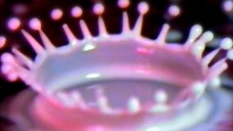 Milk Drop Captured on High-Speed Camera