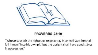 Proverbs 28:10