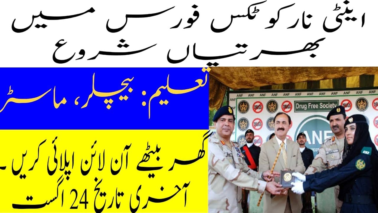 FPSC Anti Narcotics Force Latest Jobs August 2020| Jobs Consort