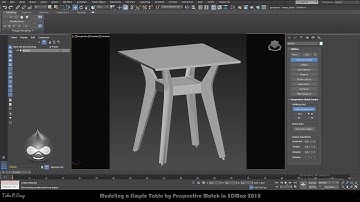 Modeling Tutorial | Modeling a Simple Table by Perspective Match in 3DMax 2018 | Part 1
