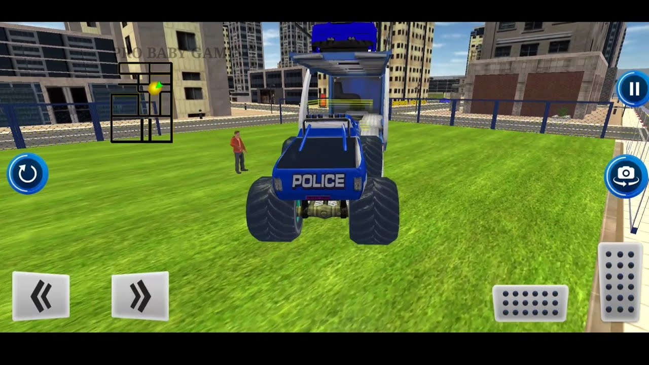 Us police monster truck transport - Android Gameplay