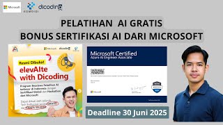 GRATIS! Belajar AI & Dapatkan Sertifikasi Microsoft di elevAIte Dicoding 🚀