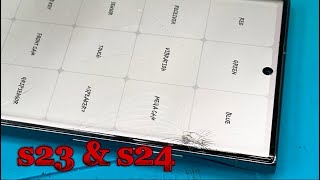 How to restore samsung galaxy S23 Ultra cracked screen glass