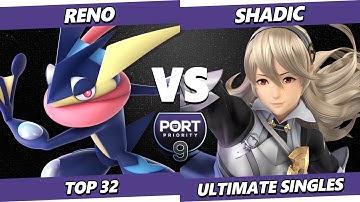Port Priority 9 - Reno (Sephiroth, Byleth, Greninja) Vs. SHADIC (Corrin) Smash Ultimate - SSBU