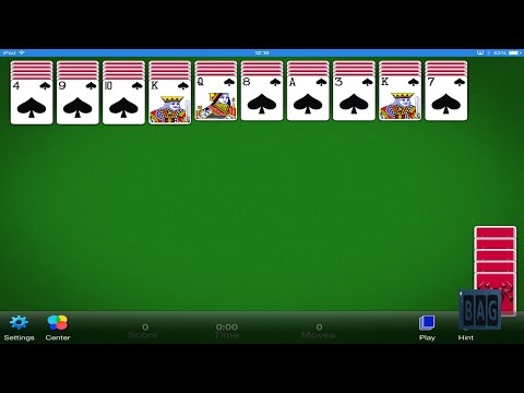 Spider Solitaire (HD GamePlay)