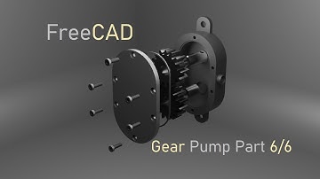 FreeCAD Tutorial Part 6/6 | A2Plus Assembly of Gear Pump using Fasteners Workbench