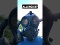 How to mow when you have allergies? #gasmask #mowing #allergies