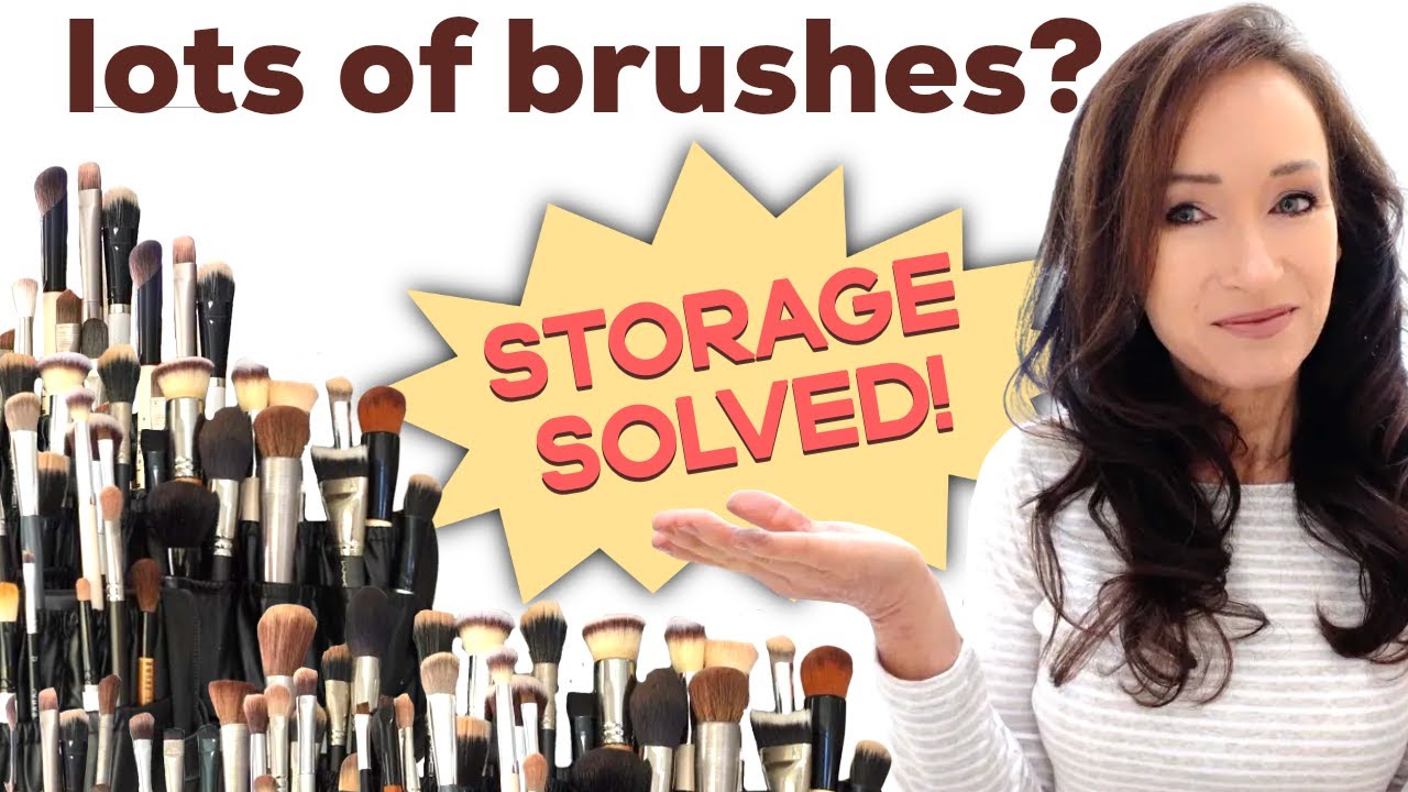 Best Makeup Brush Organizer Bag for Over 50 | How to Organize