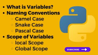 What is Variable | Variable Naming Conventions | Variable Scope | Detailed Explaination | Python