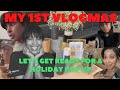 1st #vlogmas ! #grwm for the #holiday Bazaar #popupvendor #shedidthat #inhershoes #vlogmas