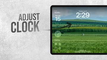 How to Adjust iPad Lock Screen Clock (tutorial)