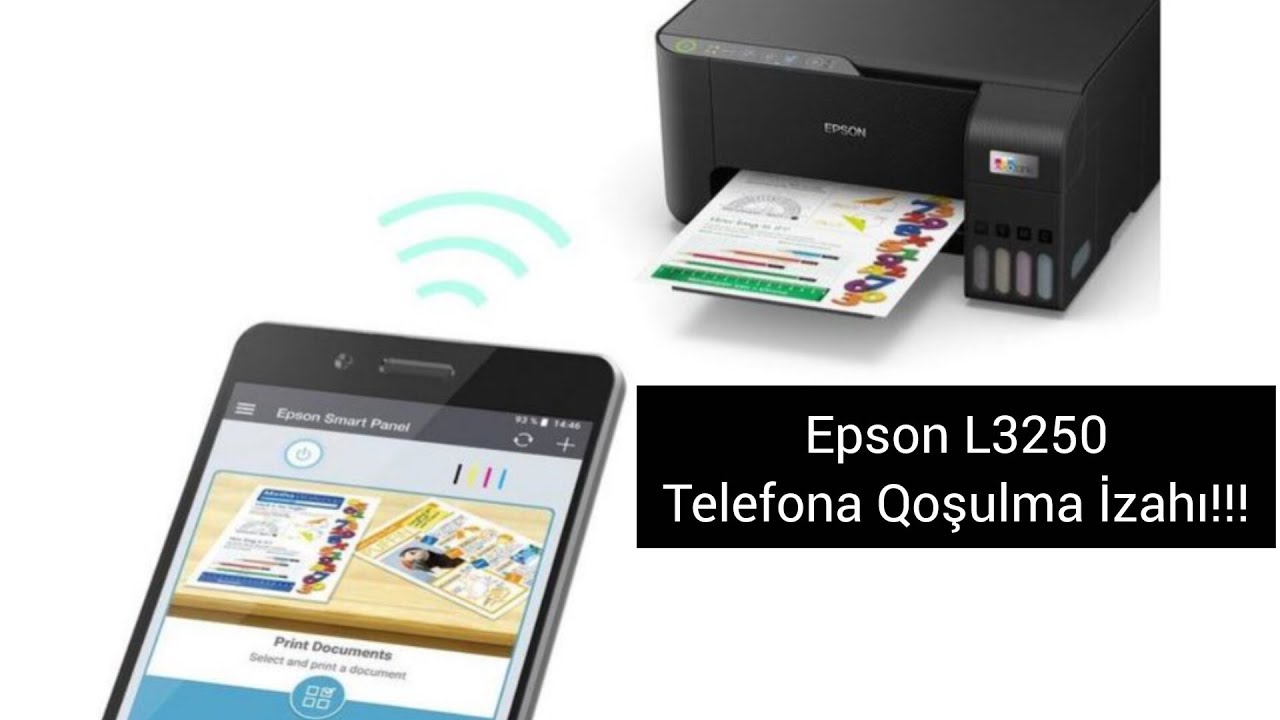 🖨️Epson L3250 Printerinin Wi-fi ilə telefona qoşulma izahı. 
