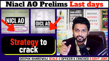 OICL AO Prelims Strategy for Remaining Days