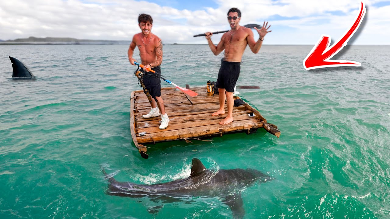 2 Men 1 Raft.. in the middle of the ocean - YouTube