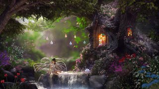 ✨🧚🏻‍♀️Fae Brook Falls Treehouse | No Midroll Ads | Meditative Forest Ambiance | Sleep, Relax | 6 Hrs