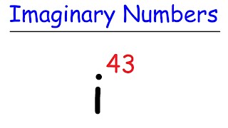 Imaginary Numbers  Basic Introduction