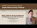 Legacy conversations  maj johan breytenbach p 7 medical bn biokinetics