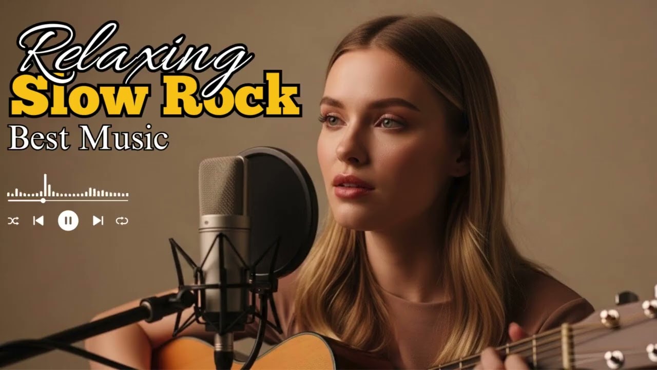 Slow Rock Instrumental Relaxing Playlist | Guitar & Piano for Deep Focus