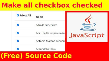 Ep75 - onclick checkbox make all checkbox checked - Javascript source code