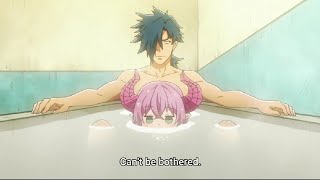 Rim the dragon girl pee on tub during bathing moments | Meikyuu of Black Company