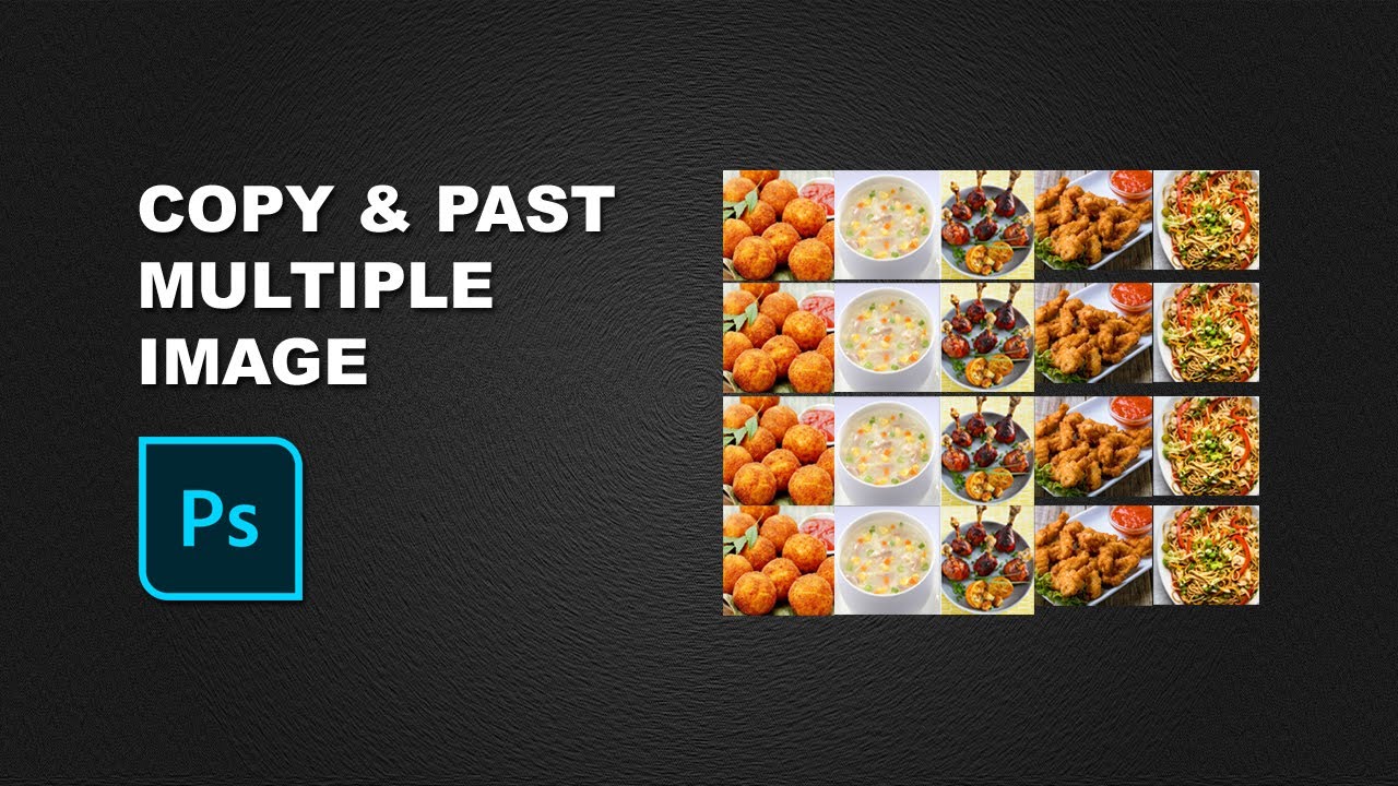 How to copy and paste multiple images in Photoshop - YouTube
