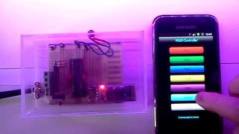 RGB LED Strip Remote Controlled by Android