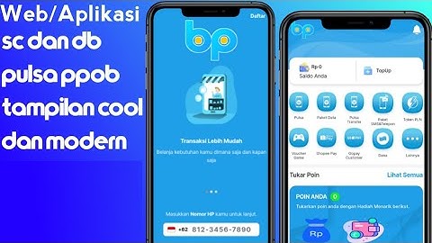 SC DAN DB  PULSA PPOB MODERN TAMPILAN COOL || WEBSITE DAN APLIKASI PULSA PPOB HARGA TERMURAH